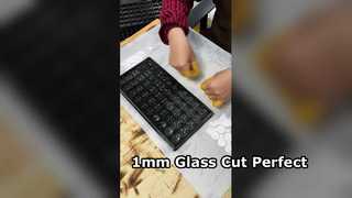 Couvercle de montre en verre de 1mm d'épaisseur, découpe laser par lots circulaire