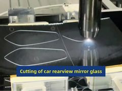 Découpe laser de verre de rétroviseur