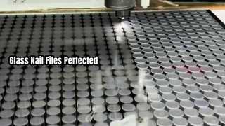 Lime à ongles, découpe laser verre