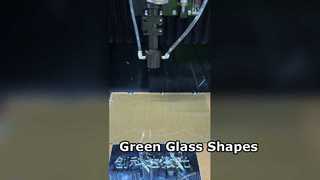 Formes irrégulières découpées au laser en verre vert 2 mm