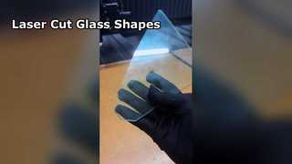 Coupe de verre vert 4 mm F de forme irrégulière