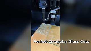 Découpe laser de verre gaufré de 3 mm pour des formes irrégulières