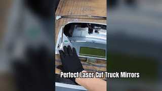Découpe laser de verre Découpe laser de verre de rétroviseur de grand camion de 2 mm