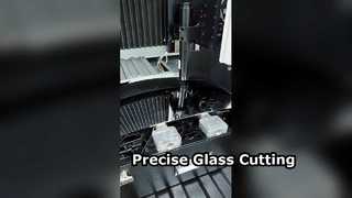 Découpe laser de verre vert 2 mm pour formes irrégulières