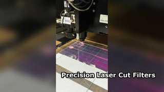 Filtre circulaire à revêtement double face de 1 mm découpé au laser